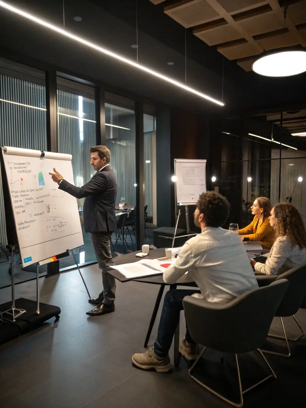 A team participating in a workshop, focusing on improving communication and problem-solving skills.